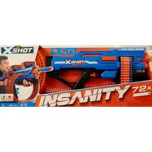 X-Shot Insanity Motorized Rage Fire Blaster - 72 Darts Included New Toy Gift